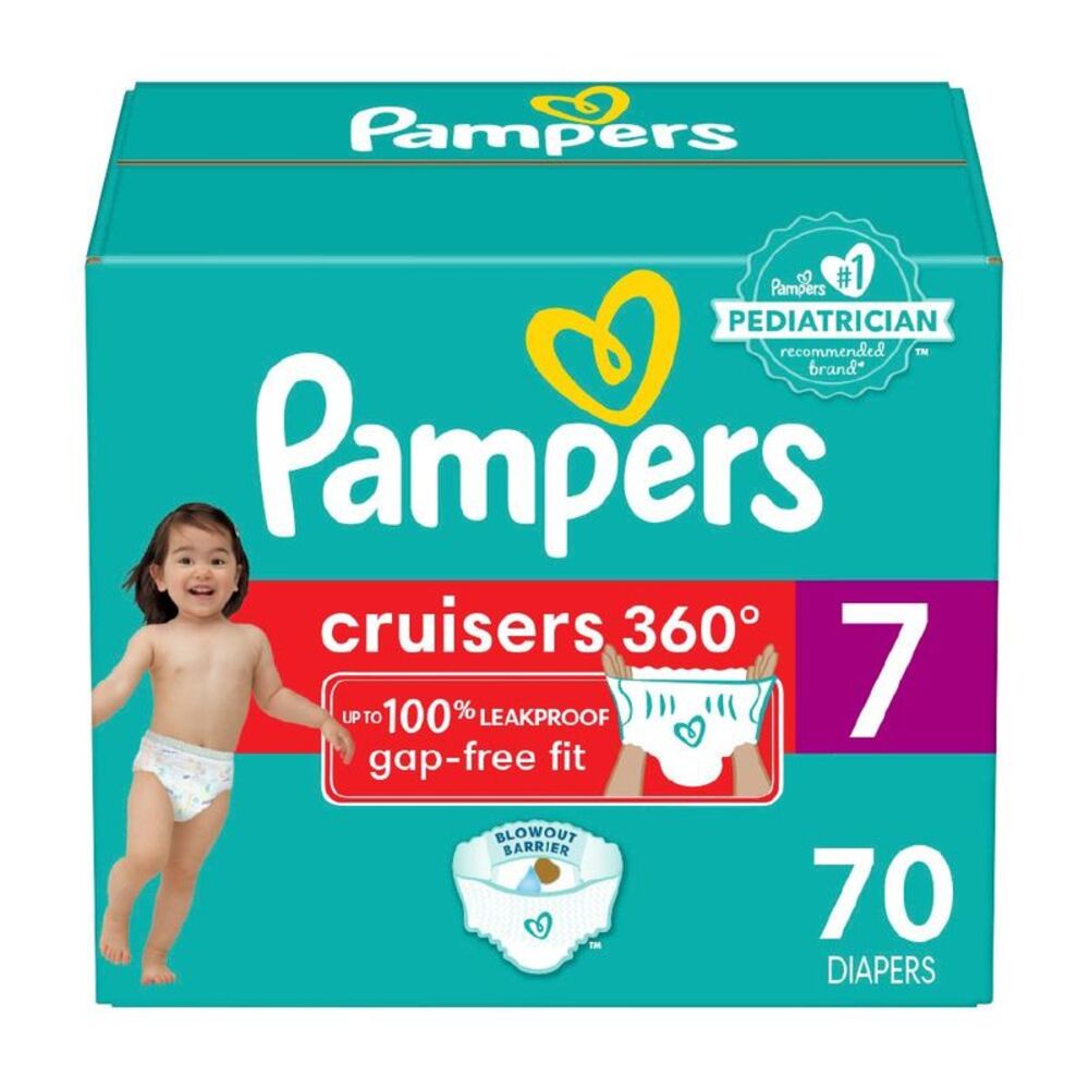 Pampers Cruisers 360 Diapers Pack - Size 7 - 70ct